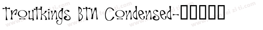 Troutkings BTN Condensed字体转换